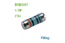 Viking光頡色環(huán)貼片電阻27R